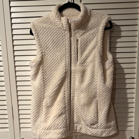 Calvin Klein Jackets & Blazers - Calvin Klein Cream Textured Vest